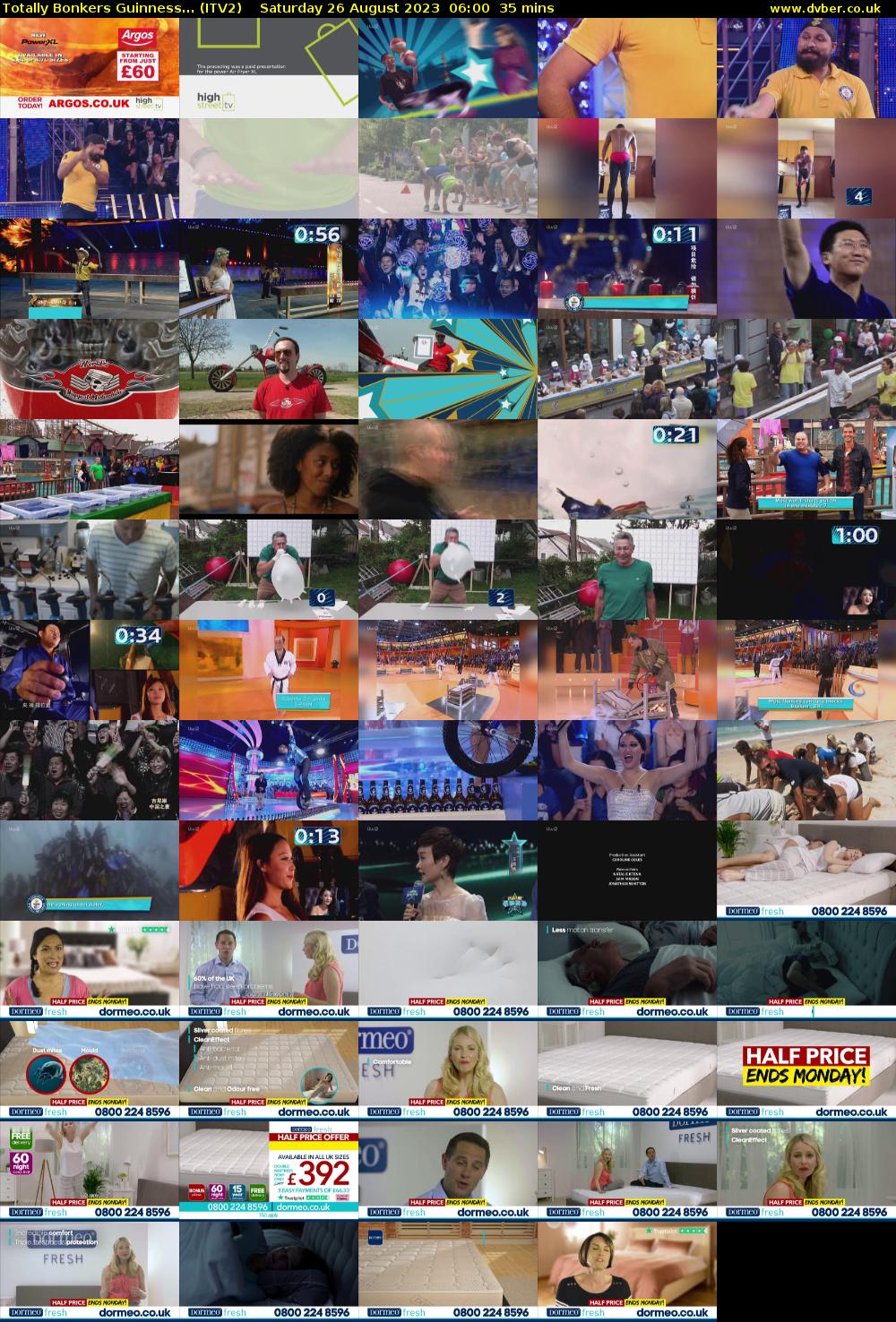 Totally Bonkers Guinness... (ITV2) Saturday 26 August 2023 06:00 - 06:35