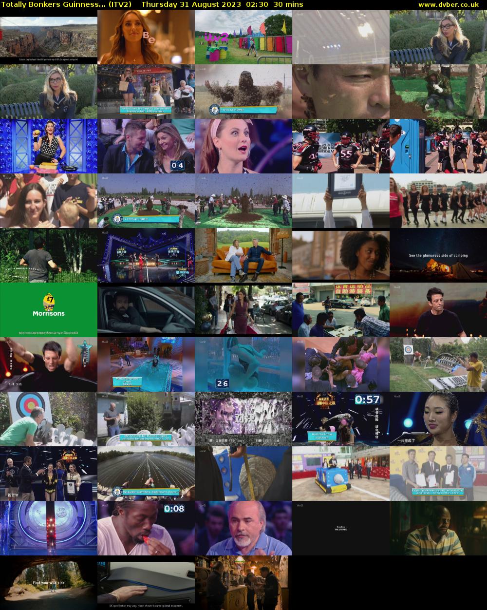 Totally Bonkers Guinness... (ITV2) Thursday 31 August 2023 02:30 - 03:00