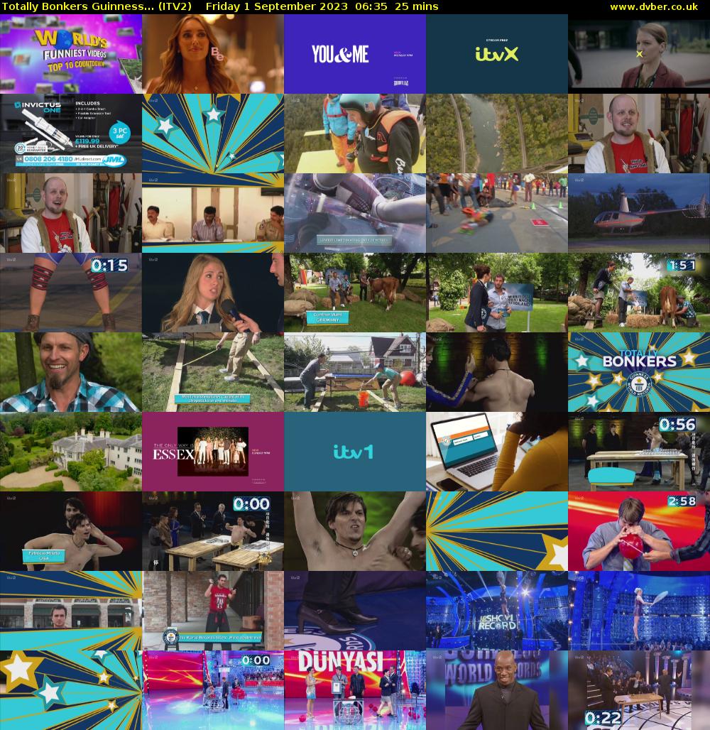 Totally Bonkers Guinness... (ITV2) Friday 1 September 2023 06:35 - 07:00