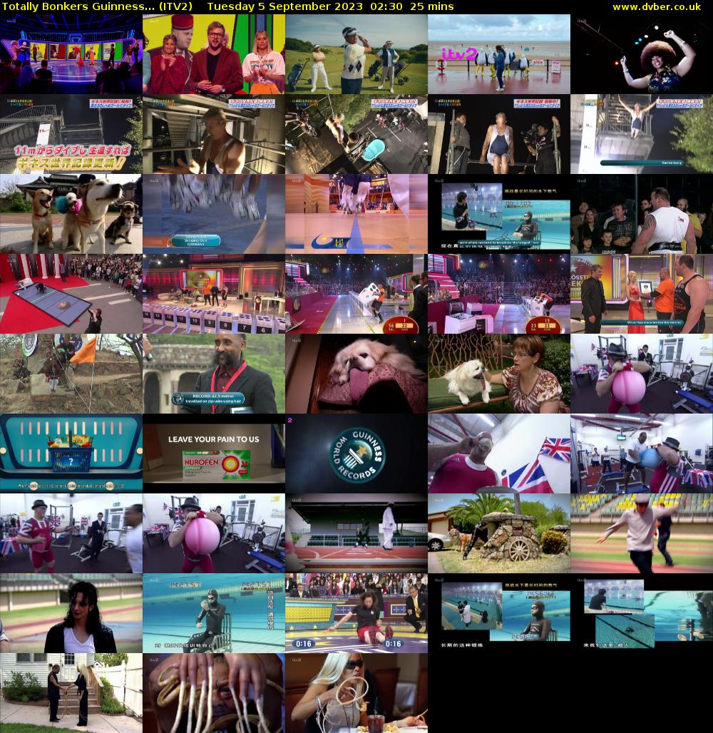 Totally Bonkers Guinness... (ITV2) Tuesday 5 September 2023 02:30 - 02:55