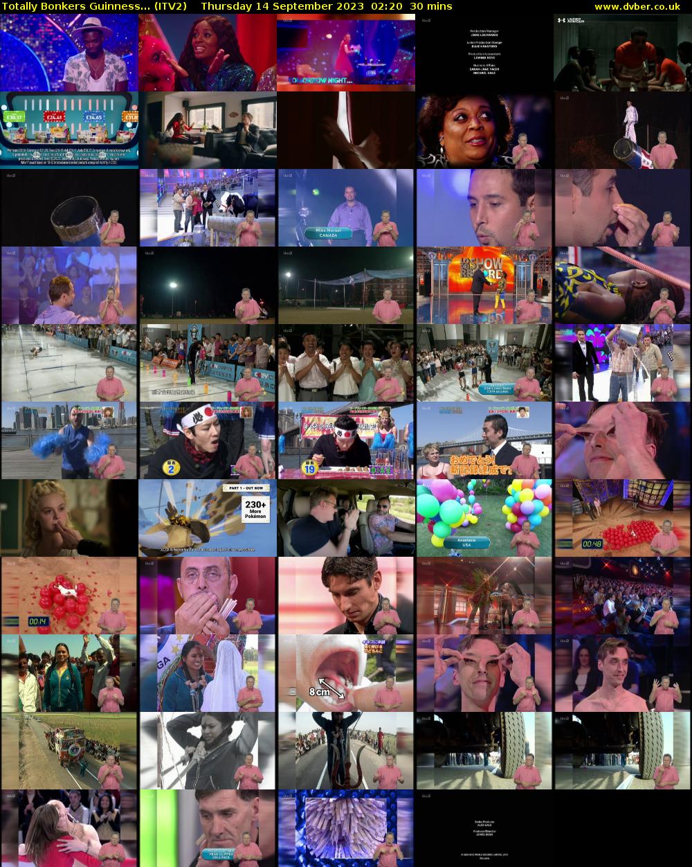 Totally Bonkers Guinness... (ITV2) Thursday 14 September 2023 02:20 - 02:50