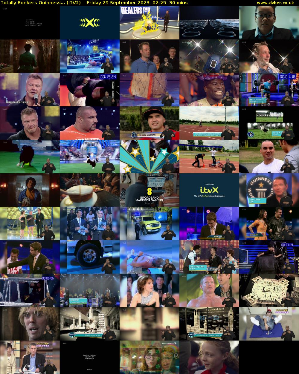 Totally Bonkers Guinness... (ITV2) Friday 29 September 2023 02:25 - 02:55