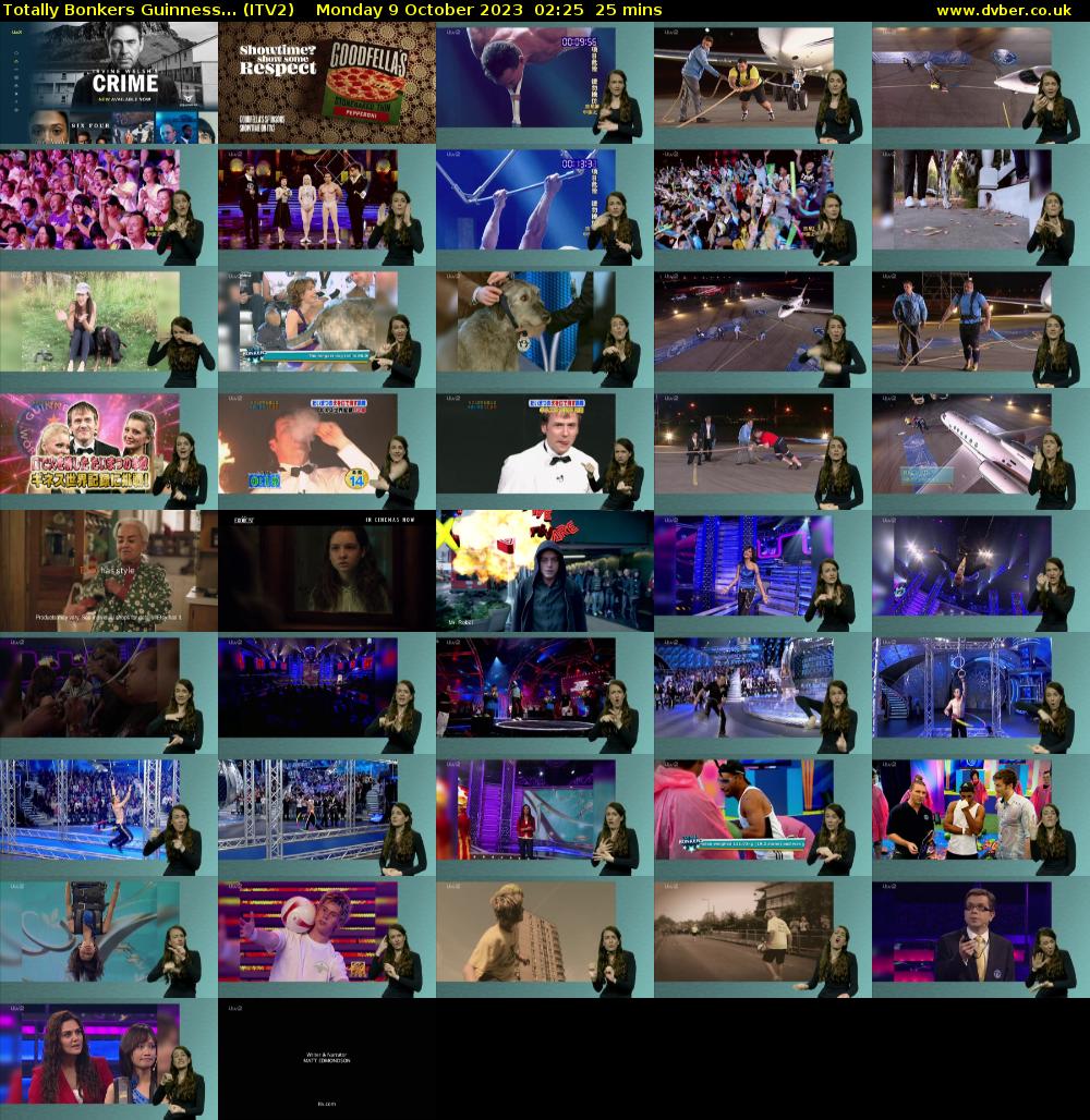 Totally Bonkers Guinness... (ITV2) Monday 9 October 2023 02:25 - 02:50