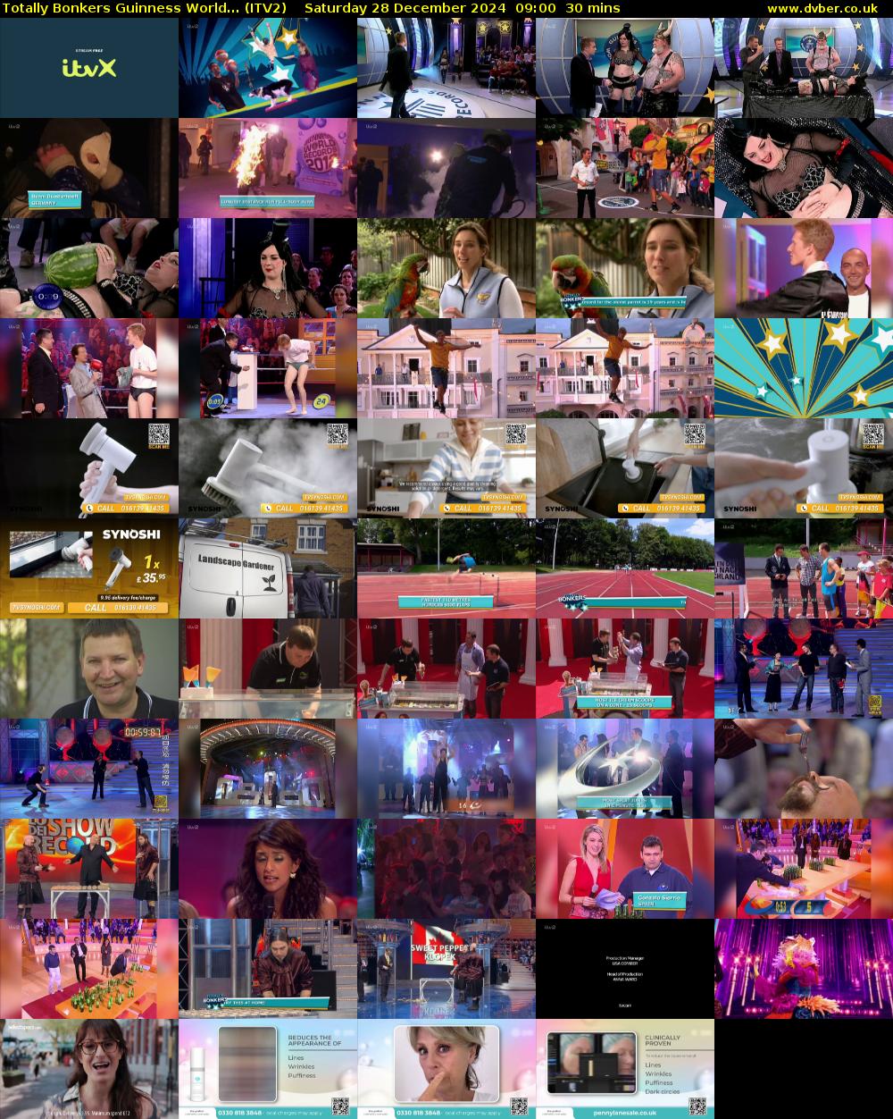 Totally Bonkers Guinness World... (ITV2) Saturday 28 December 2024 09:00 - 09:30