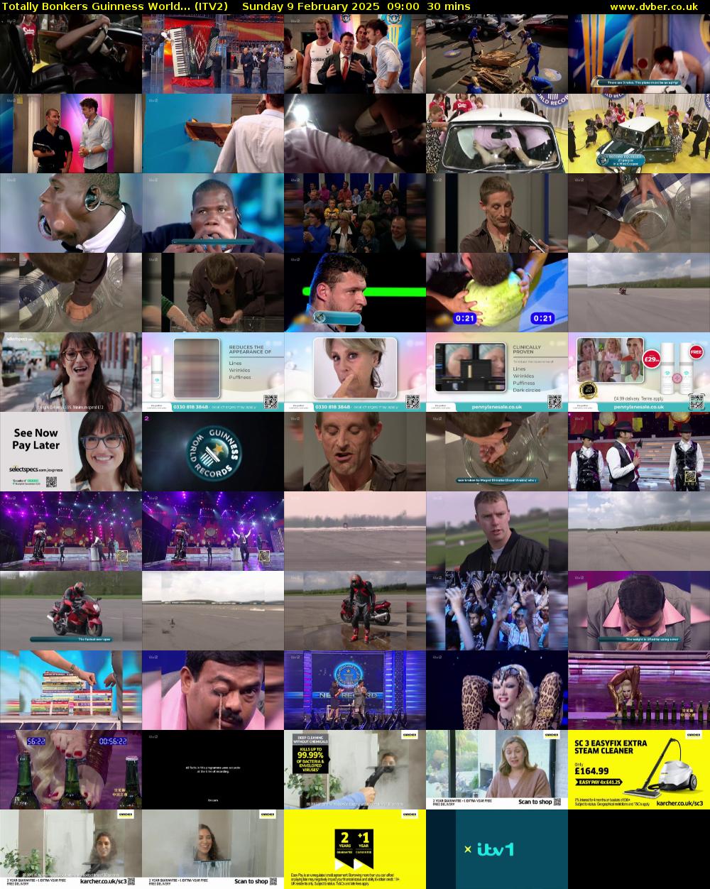 Totally Bonkers Guinness World... (ITV2) Sunday 9 February 2025 09:00 - 09:30