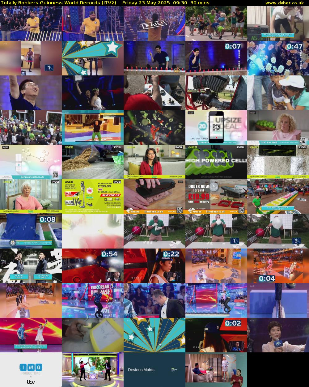 Totally Bonkers Guinness World Records (ITV2) Friday 23 May 2025 09:30 - 10:00