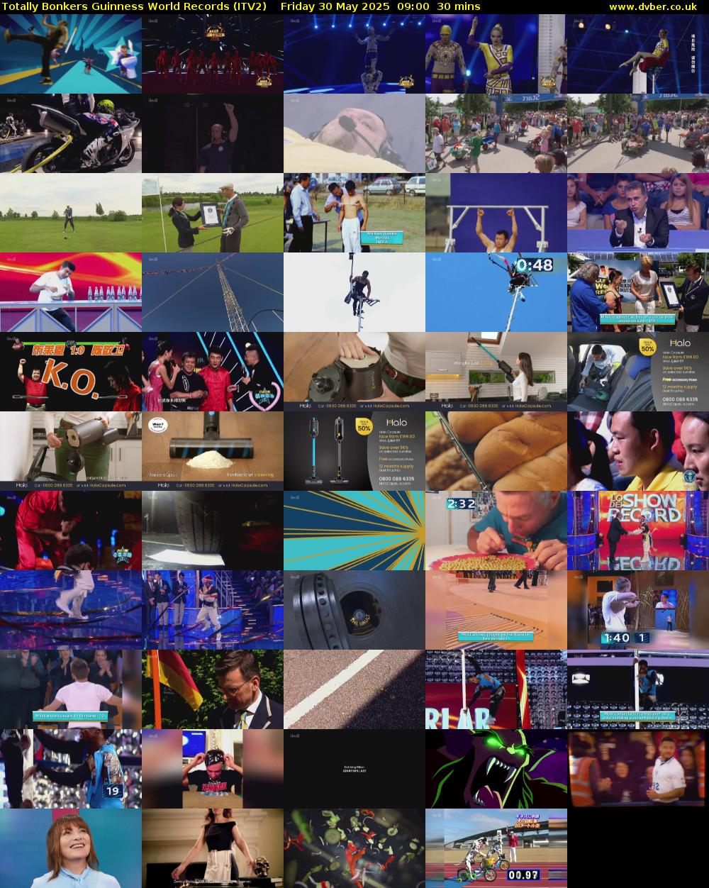 Totally Bonkers Guinness World Records (ITV2) Friday 30 May 2025 09:00 - 09:30