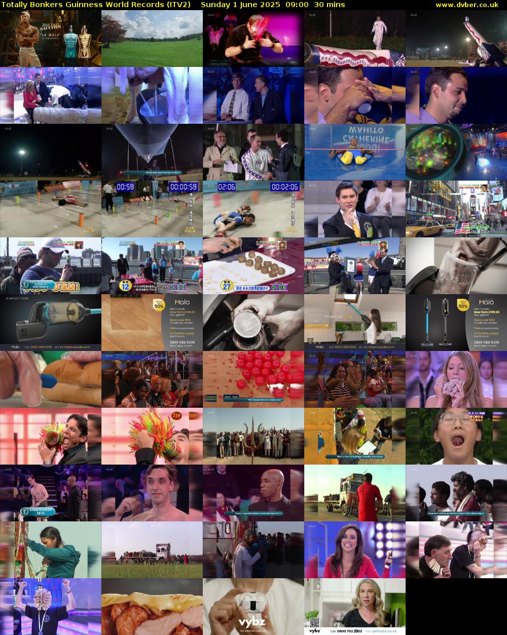 Totally Bonkers Guinness World Records (ITV2) Sunday 1 June 2025 09:00 - 09:30