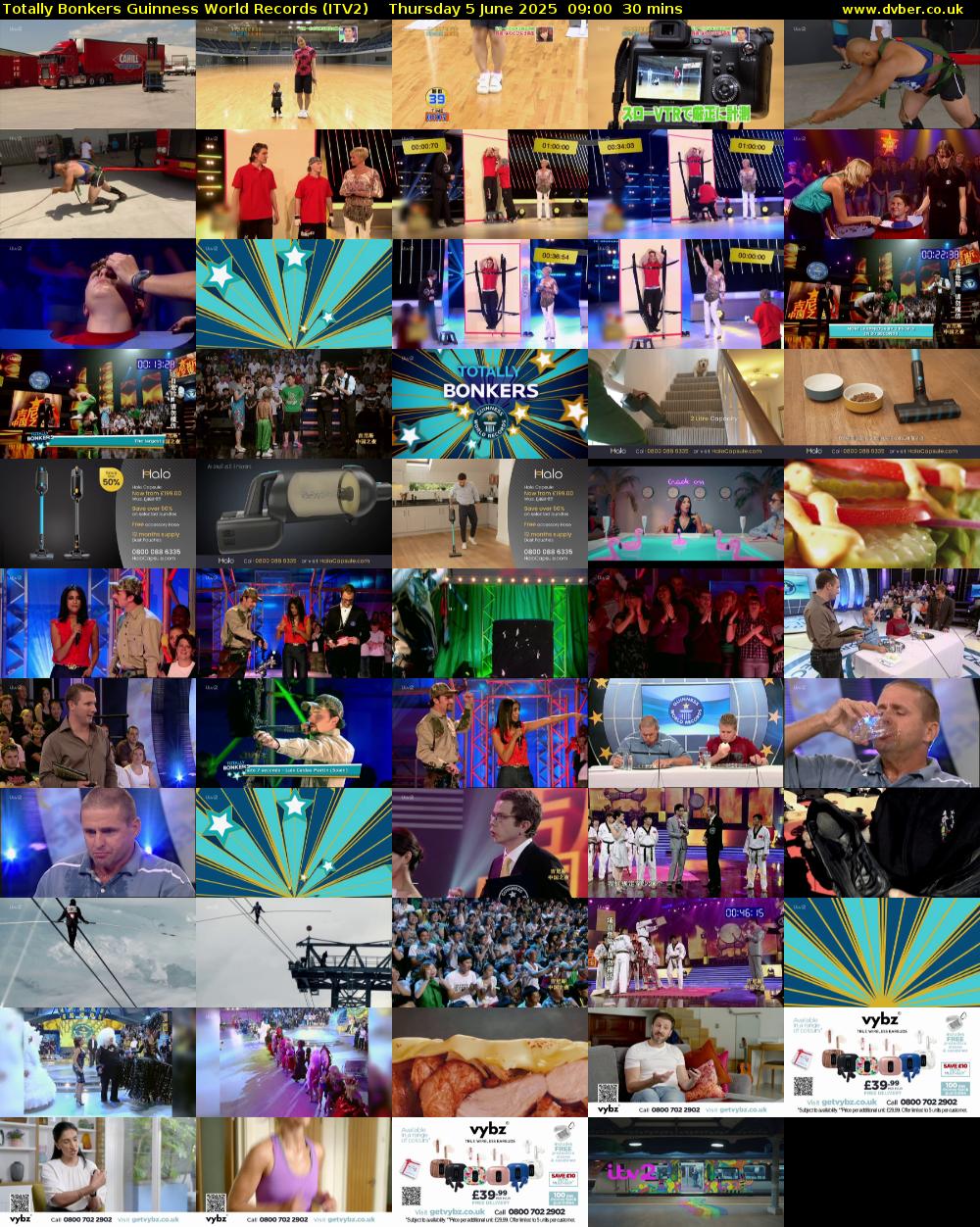 Totally Bonkers Guinness World Records (ITV2) Thursday 5 June 2025 09:00 - 09:30