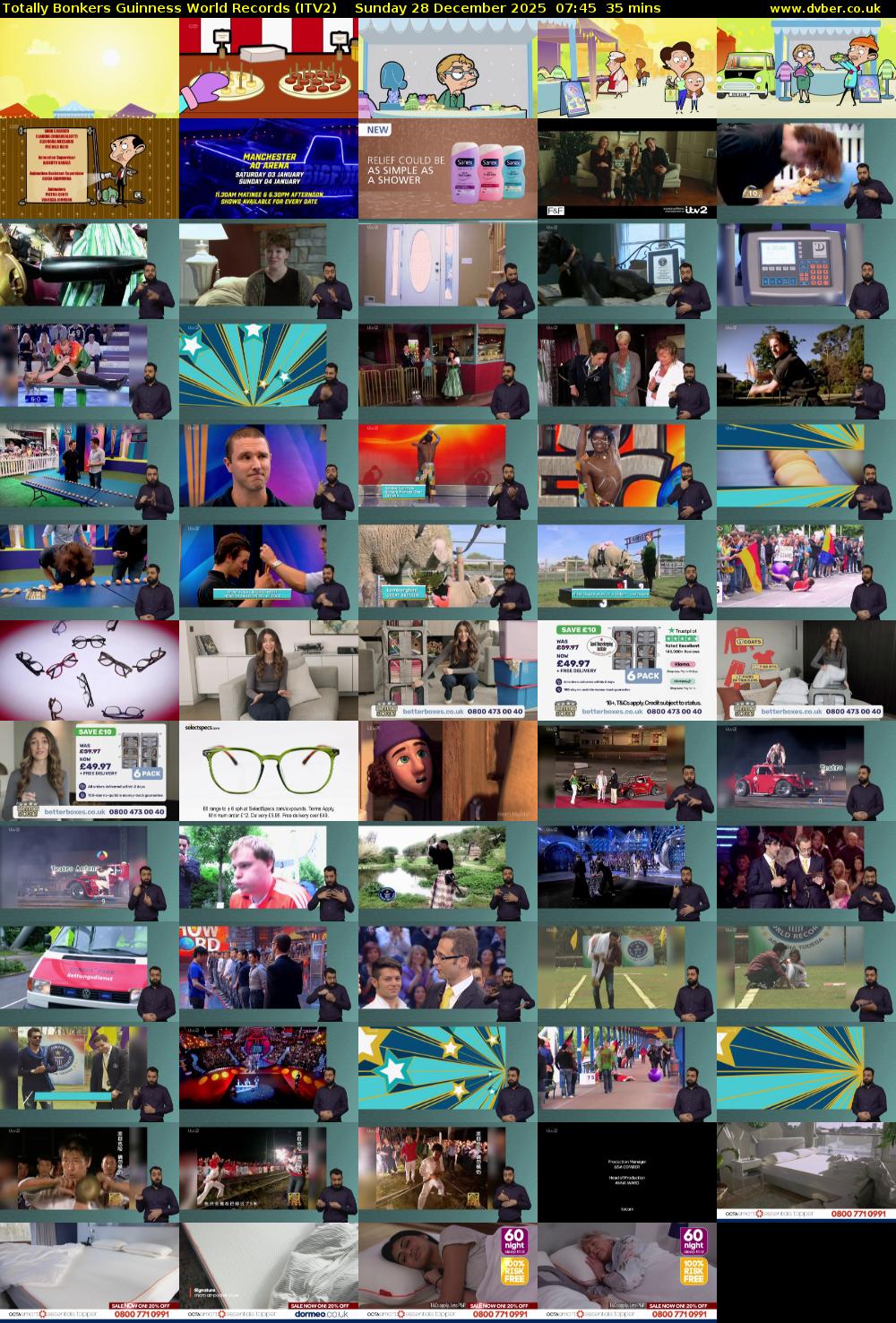 Totally Bonkers Guinness World Records (ITV2) Sunday 28 December 2025 07:45 - 08:20