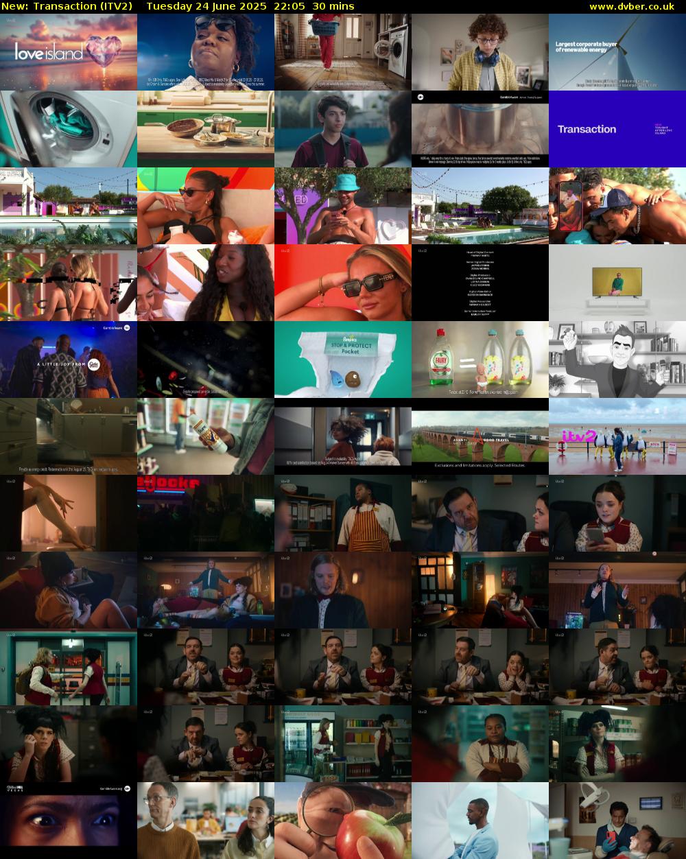 Transaction (ITV2) Tuesday 24 June 2025 22:05 - 22:35