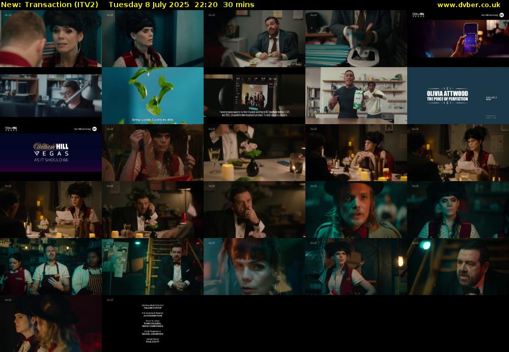 Transaction (ITV2) Tuesday 8 July 2025 22:20 - 22:50