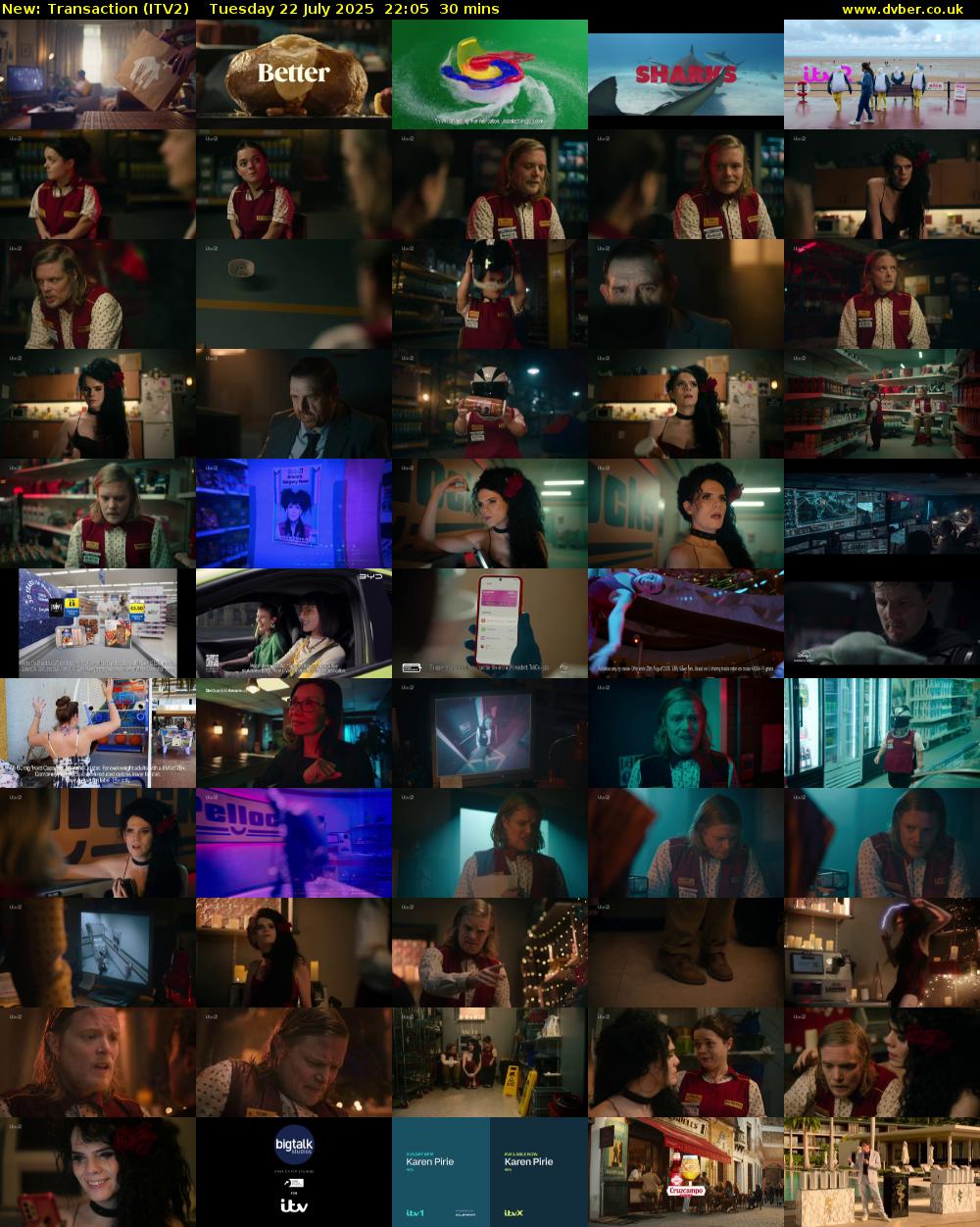 Transaction (ITV2) Tuesday 22 July 2025 22:05 - 22:35