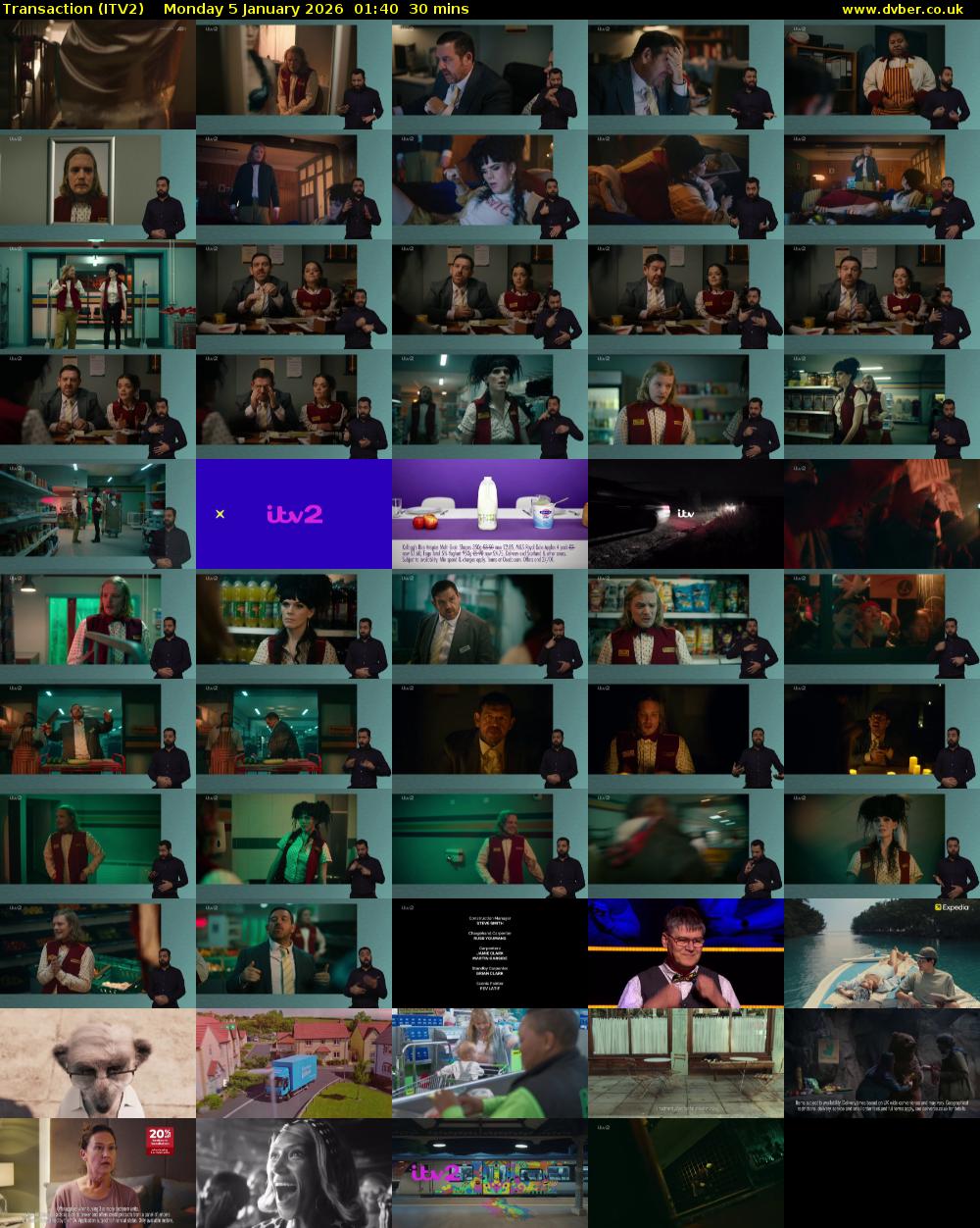 Transaction (ITV2) Monday 5 January 2026 01:40 - 02:10