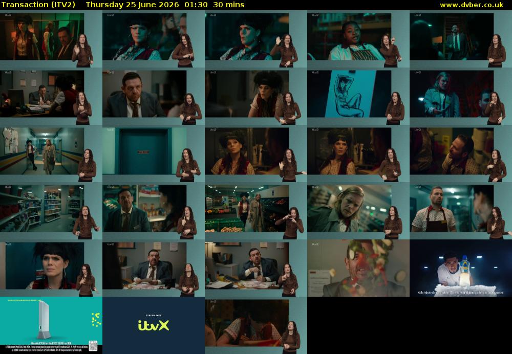 Transaction (ITV2) Thursday 25 June 2026 01:30 - 02:00
