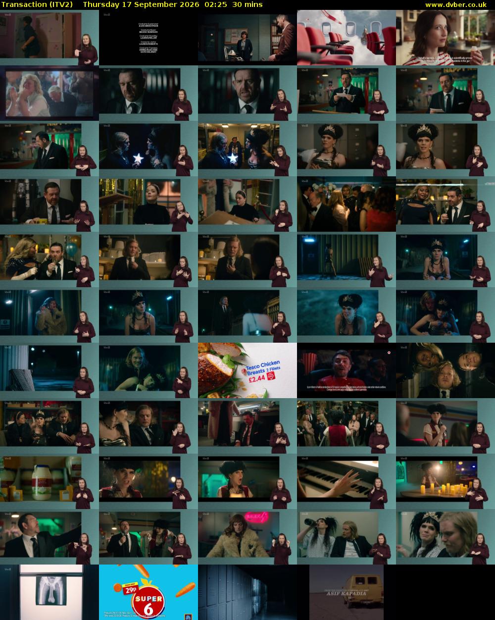 Transaction (ITV2) Thursday 17 September 2026 02:25 - 02:55