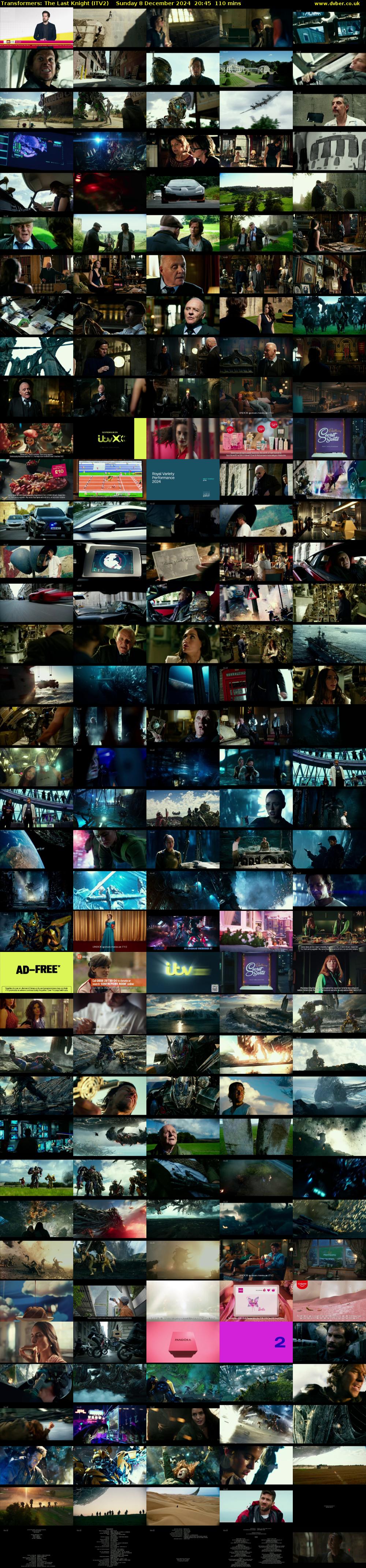Transformers: The Last Knight (ITV2) Sunday 8 December 2024 20:45 - 22:35