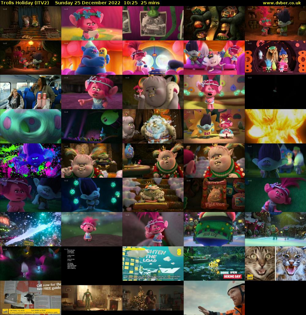 Trolls Holiday (ITV2) Sunday 25 December 2022 10:25 - 10:50