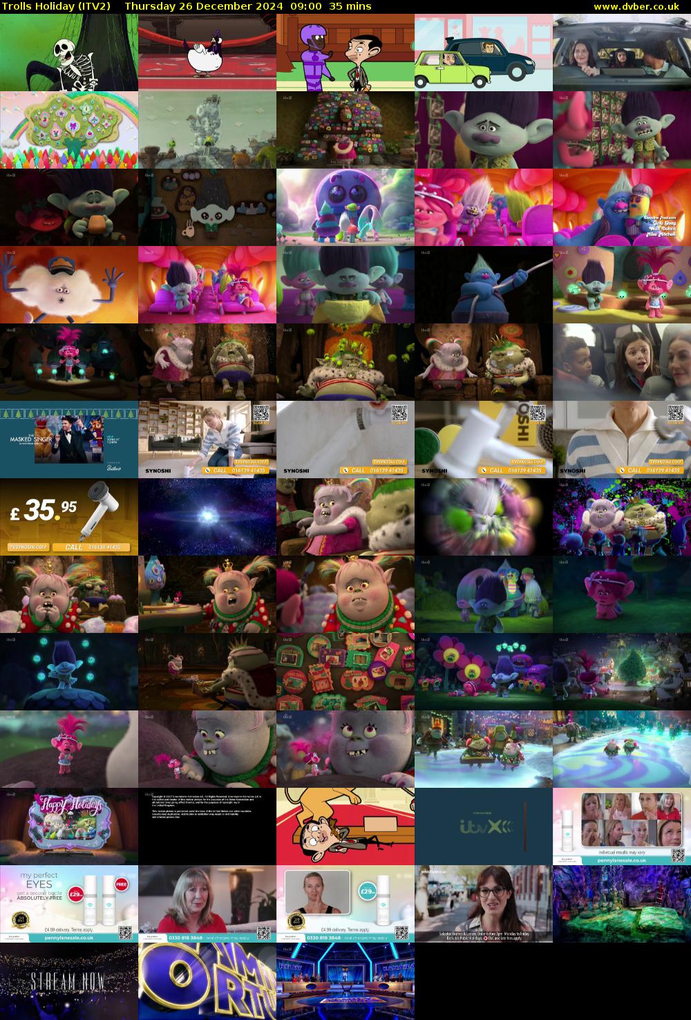 Trolls Holiday (ITV2) Thursday 26 December 2024 09:00 - 09:35