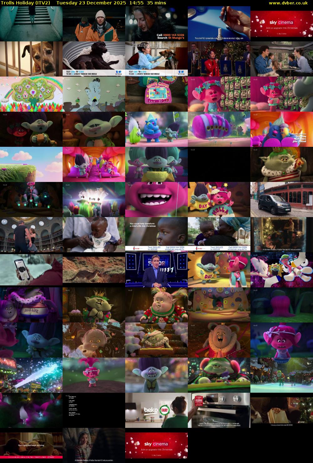 Trolls Holiday (ITV2) Tuesday 23 December 2025 14:55 - 15:30