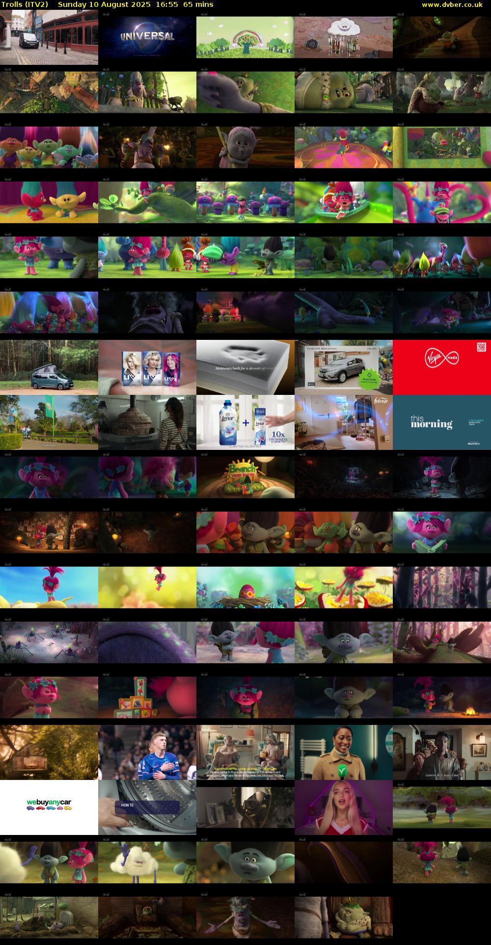 Trolls (ITV2) Sunday 10 August 2025 16:55 - 18:00