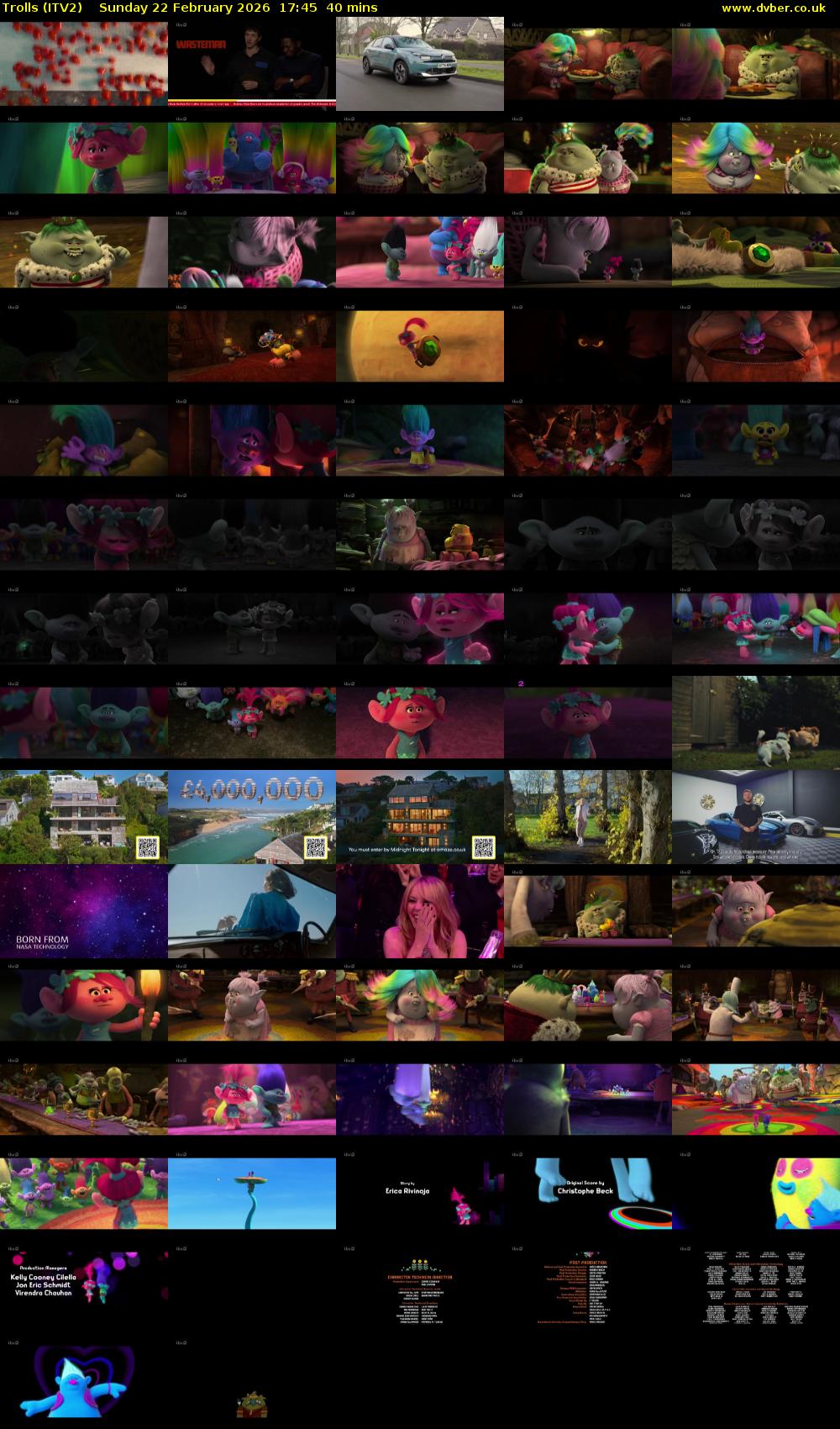 Trolls (ITV2) Sunday 22 February 2026 17:45 - 18:25
