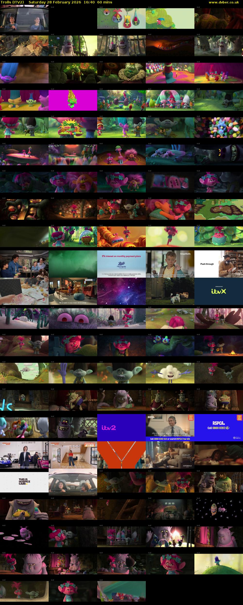 Trolls (ITV2) Saturday 28 February 2026 16:40 - 17:40