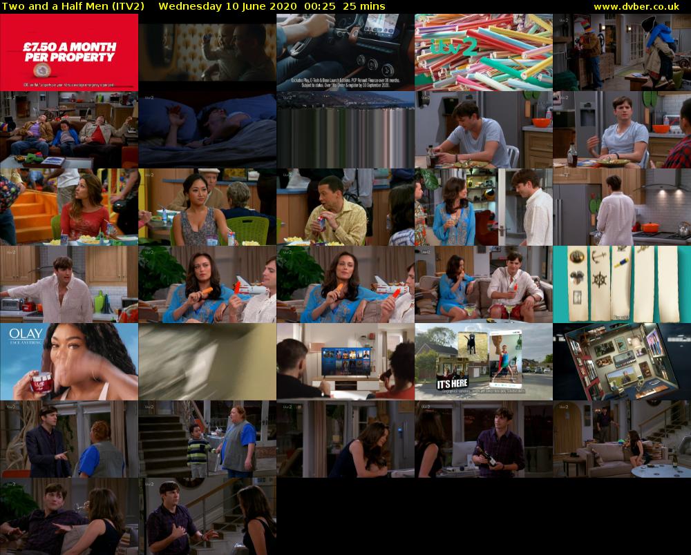 Two and a Half Men (ITV2) Wednesday 10 June 2020 00:25 - 00:50