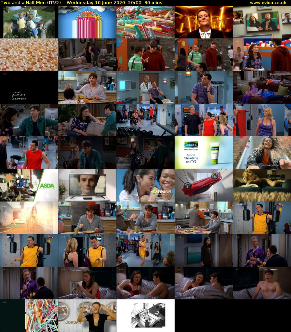 Two and a Half Men (ITV2) Wednesday 10 June 2020 20:00 - 20:30
