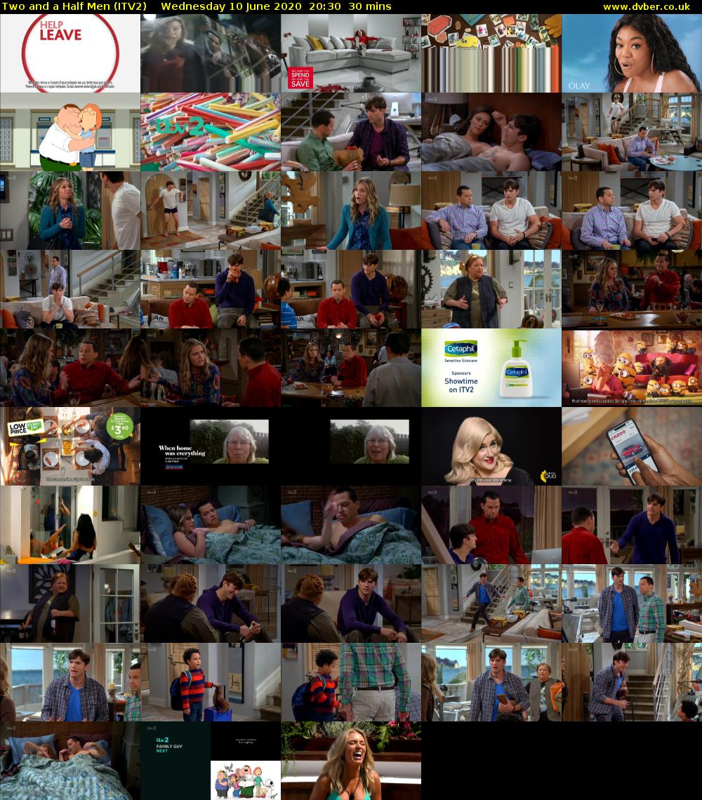 Two and a Half Men (ITV2) Wednesday 10 June 2020 20:30 - 21:00