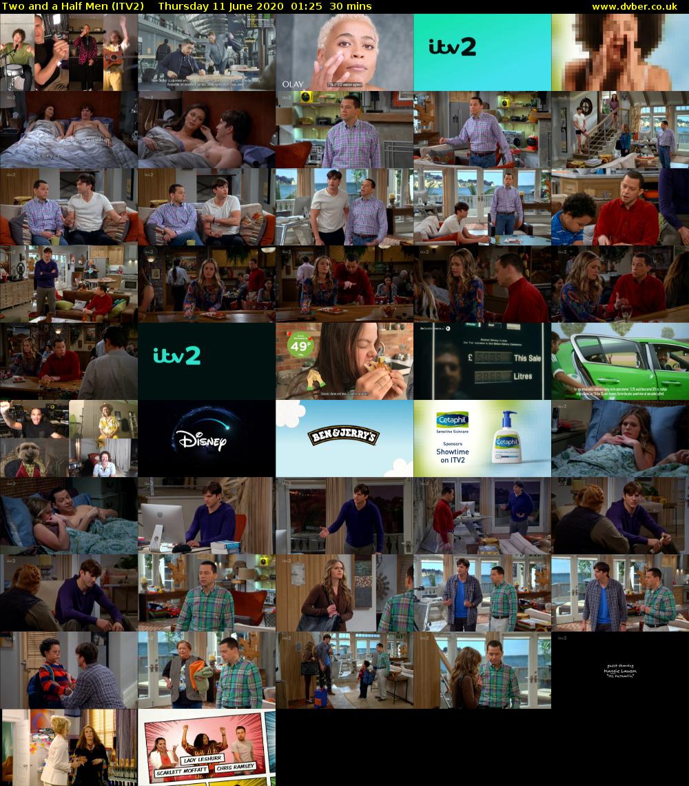 Two and a Half Men (ITV2) Thursday 11 June 2020 01:25 - 01:55