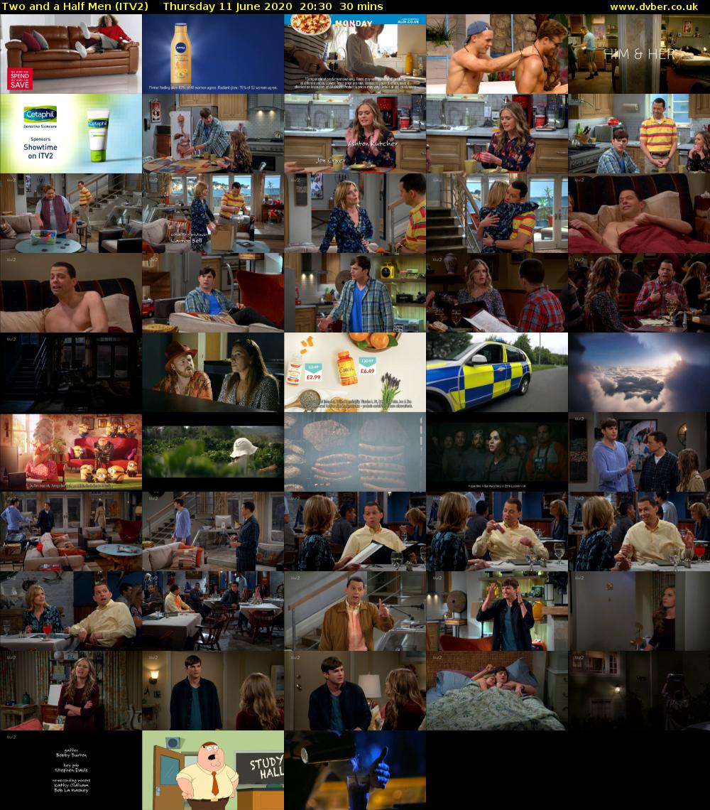 Two and a Half Men (ITV2) Thursday 11 June 2020 20:30 - 21:00