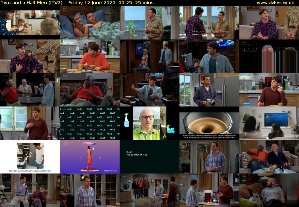 Two and a Half Men (ITV2) Friday 12 June 2020 00:25 - 00:50