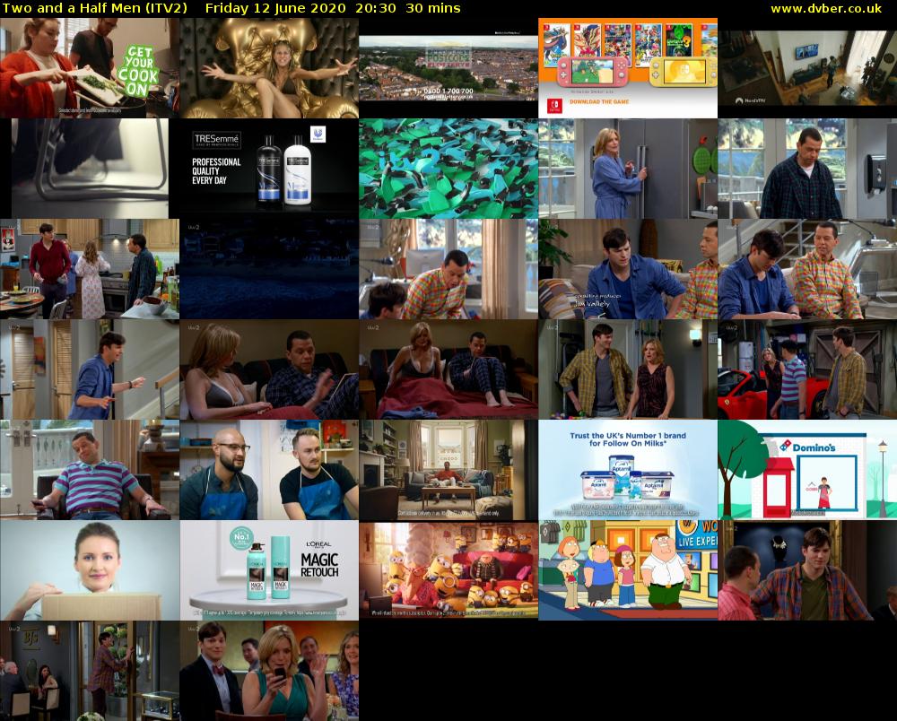 Two and a Half Men (ITV2) Friday 12 June 2020 20:30 - 21:00