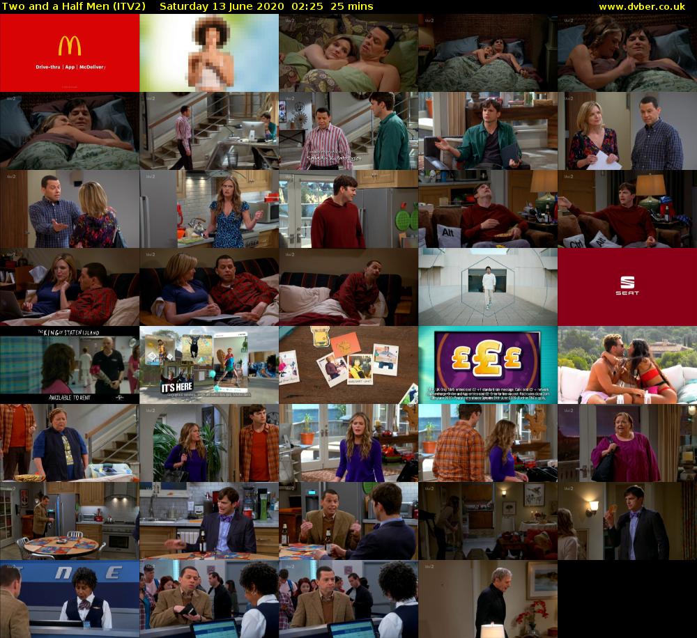 Two and a Half Men (ITV2) Saturday 13 June 2020 02:25 - 02:50