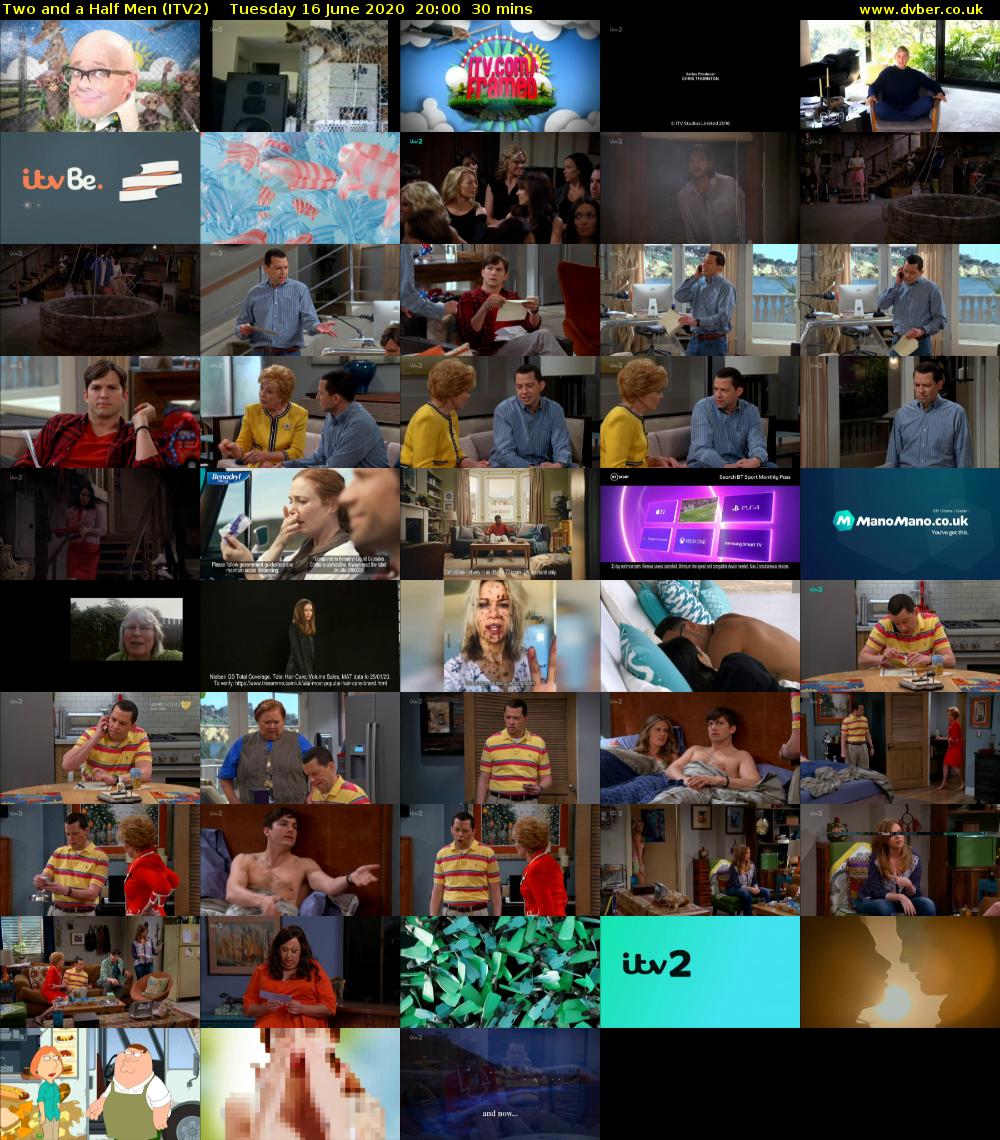 Two and a Half Men (ITV2) Tuesday 16 June 2020 20:00 - 20:30