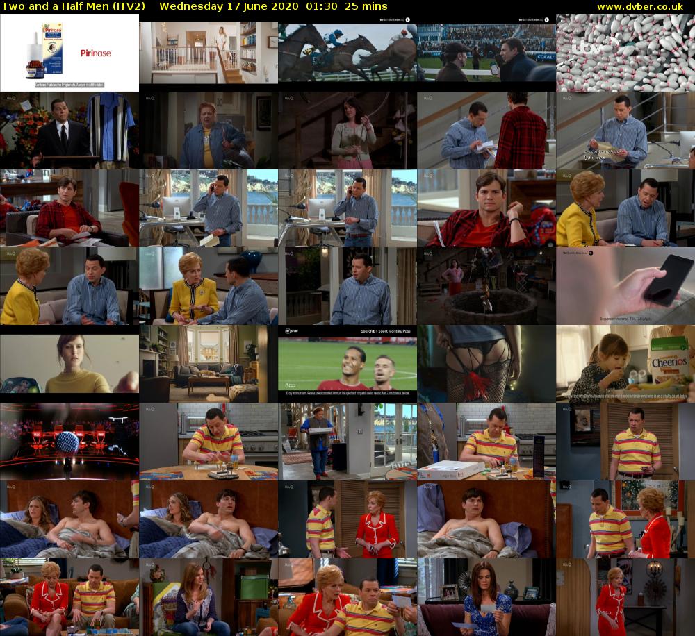 Two and a Half Men (ITV2) Wednesday 17 June 2020 01:30 - 01:55