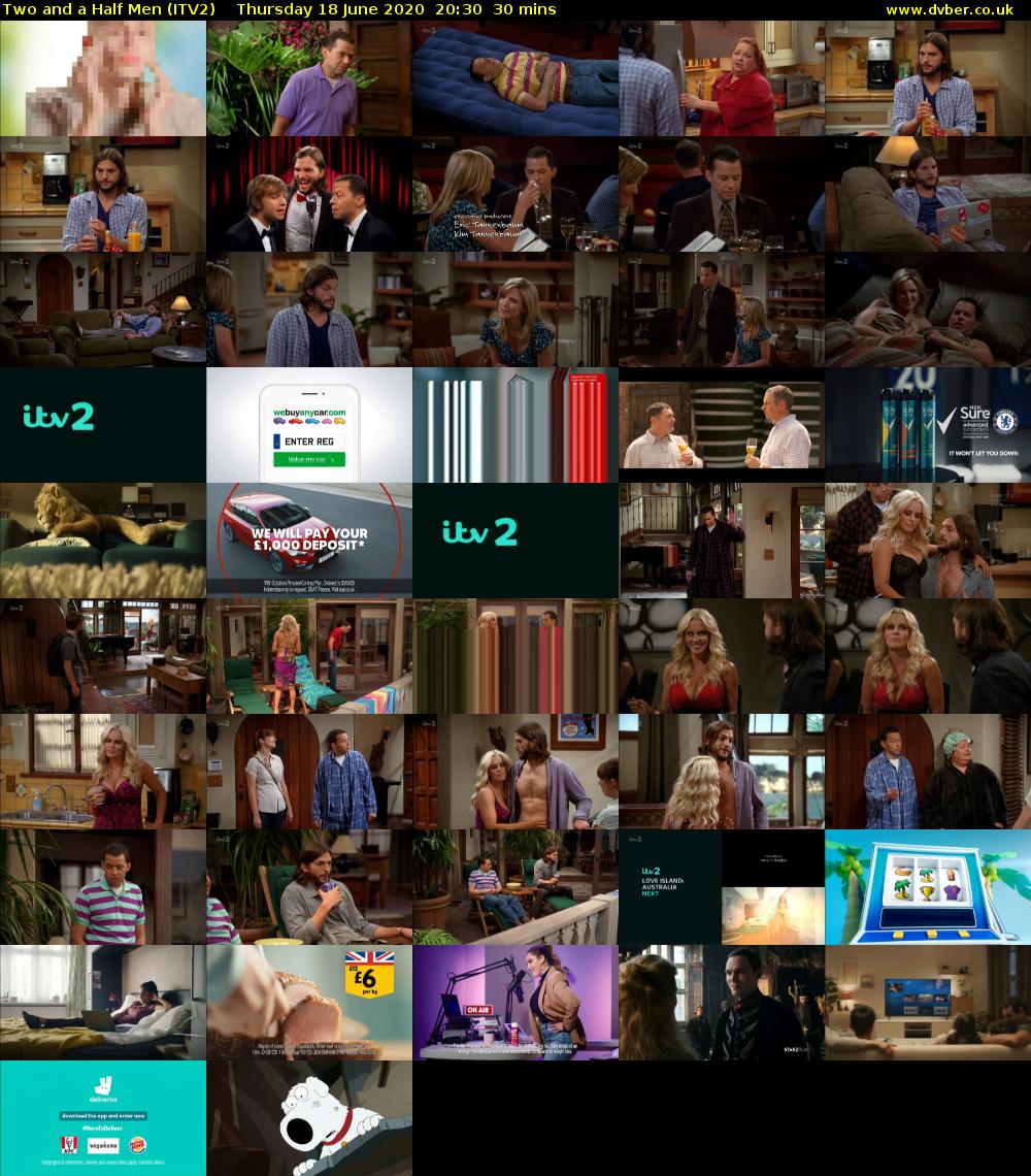 Two and a Half Men (ITV2) Thursday 18 June 2020 20:30 - 21:00