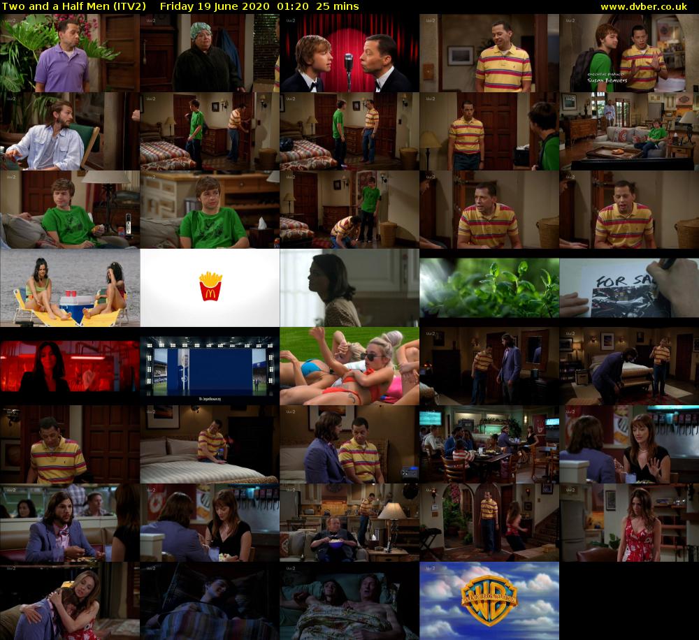 Two and a Half Men (ITV2) Friday 19 June 2020 01:20 - 01:45