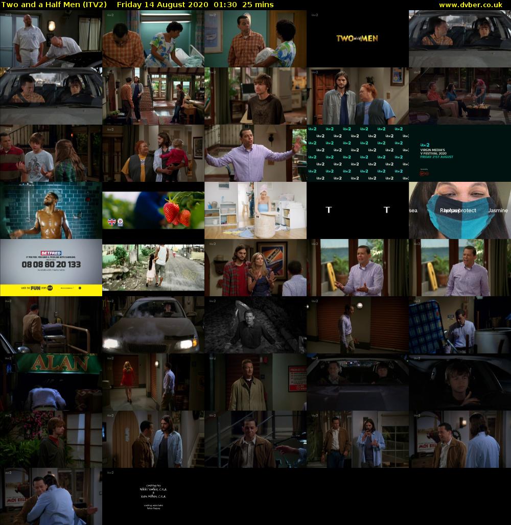 Two and a Half Men (ITV2) Friday 14 August 2020 01:30 - 01:55