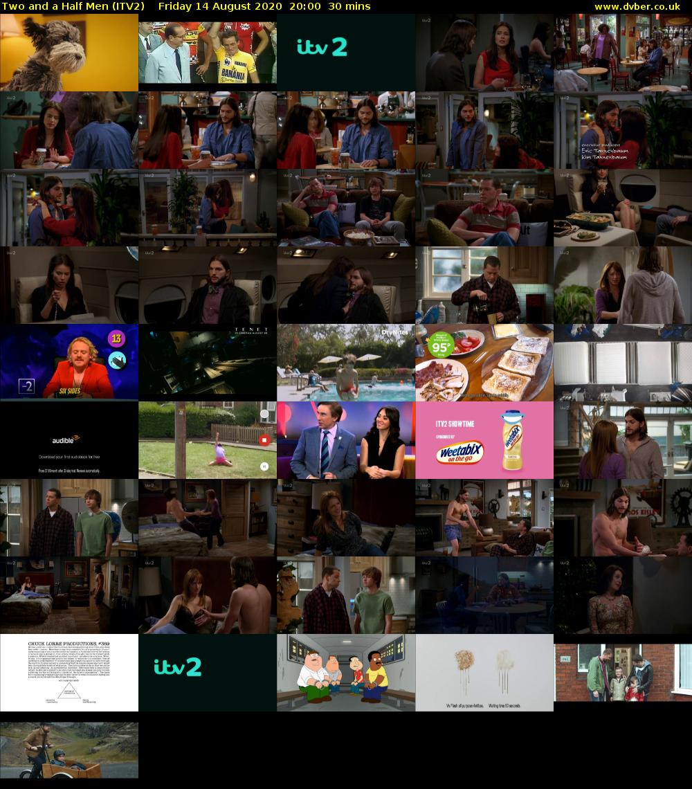 Two and a Half Men (ITV2) Friday 14 August 2020 20:00 - 20:30