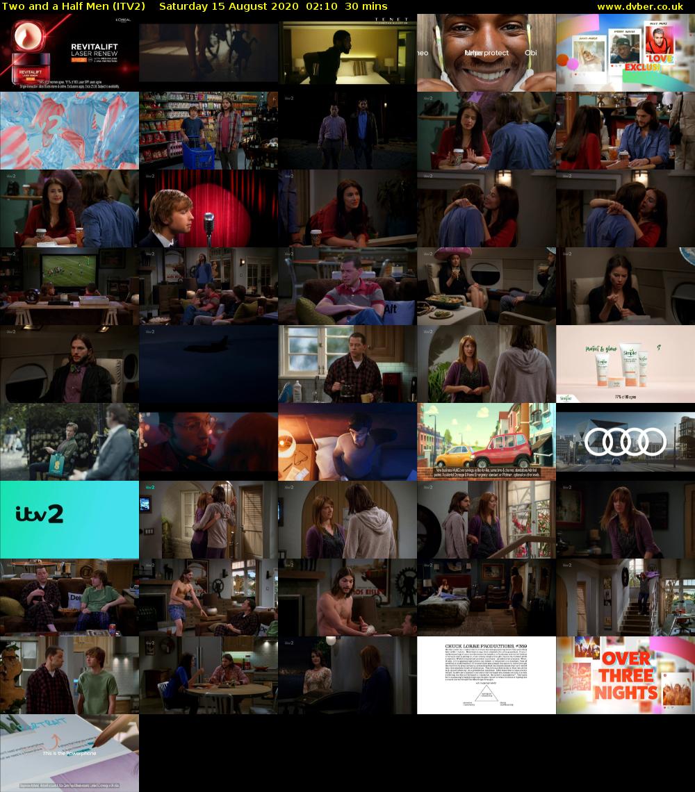 Two and a Half Men (ITV2) Saturday 15 August 2020 02:10 - 02:40