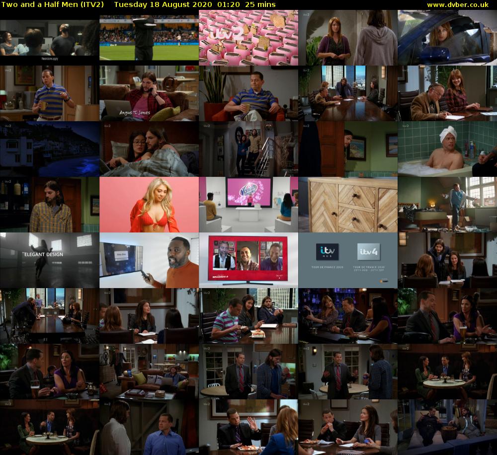 Two and a Half Men (ITV2) Tuesday 18 August 2020 01:20 - 01:45