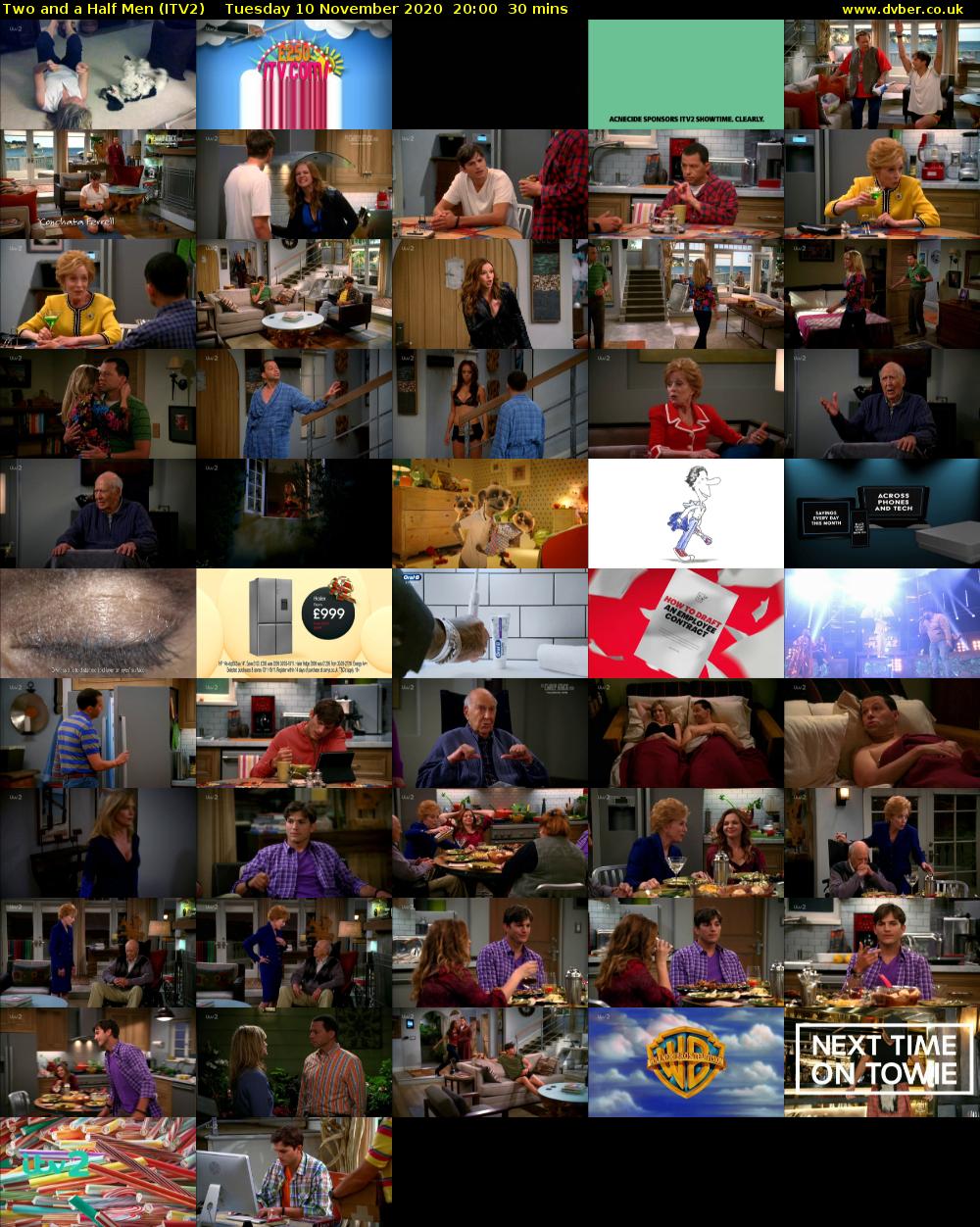 Two and a Half Men (ITV2) Tuesday 10 November 2020 20:00 - 20:30