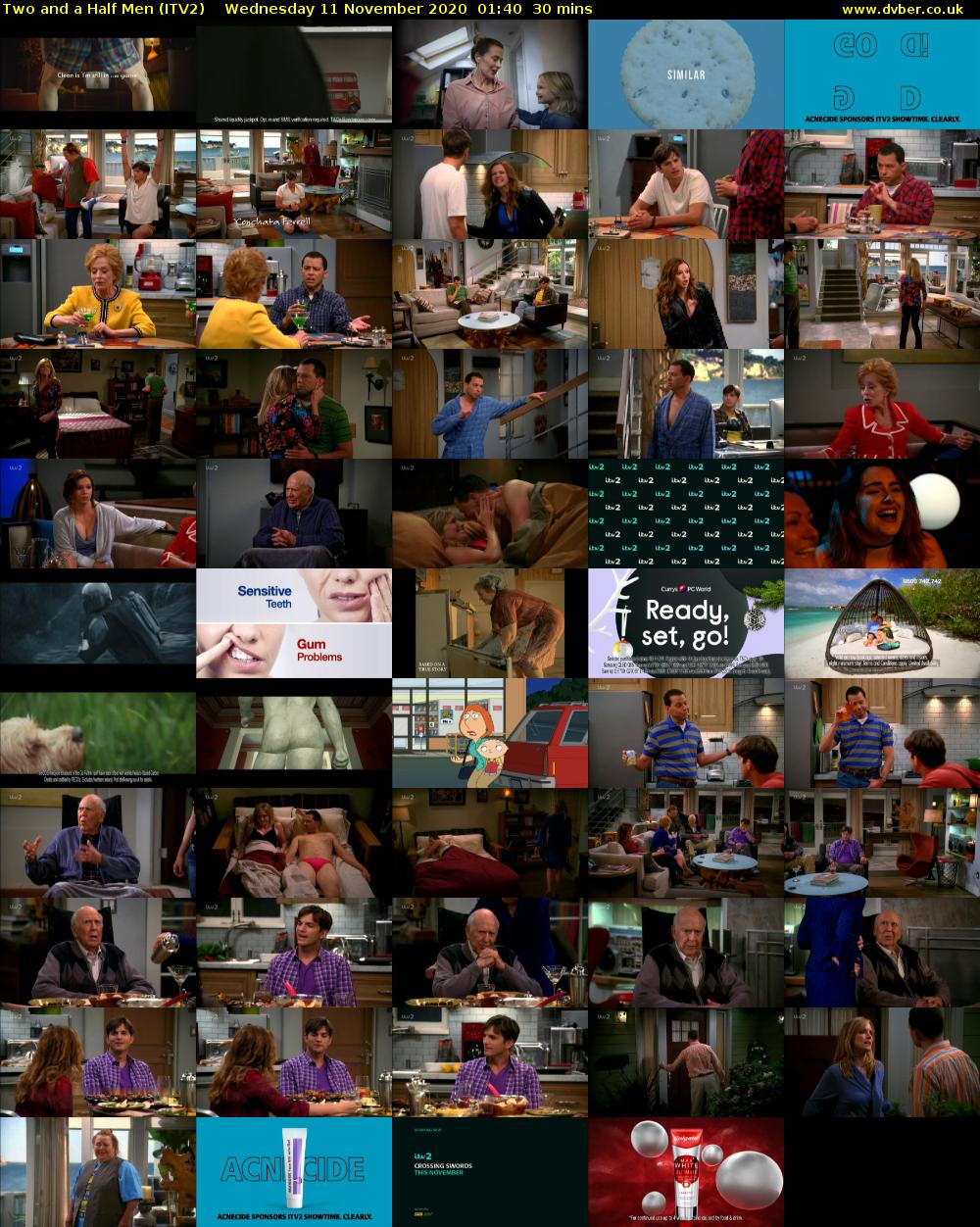 Two and a Half Men (ITV2) Wednesday 11 November 2020 01:40 - 02:10