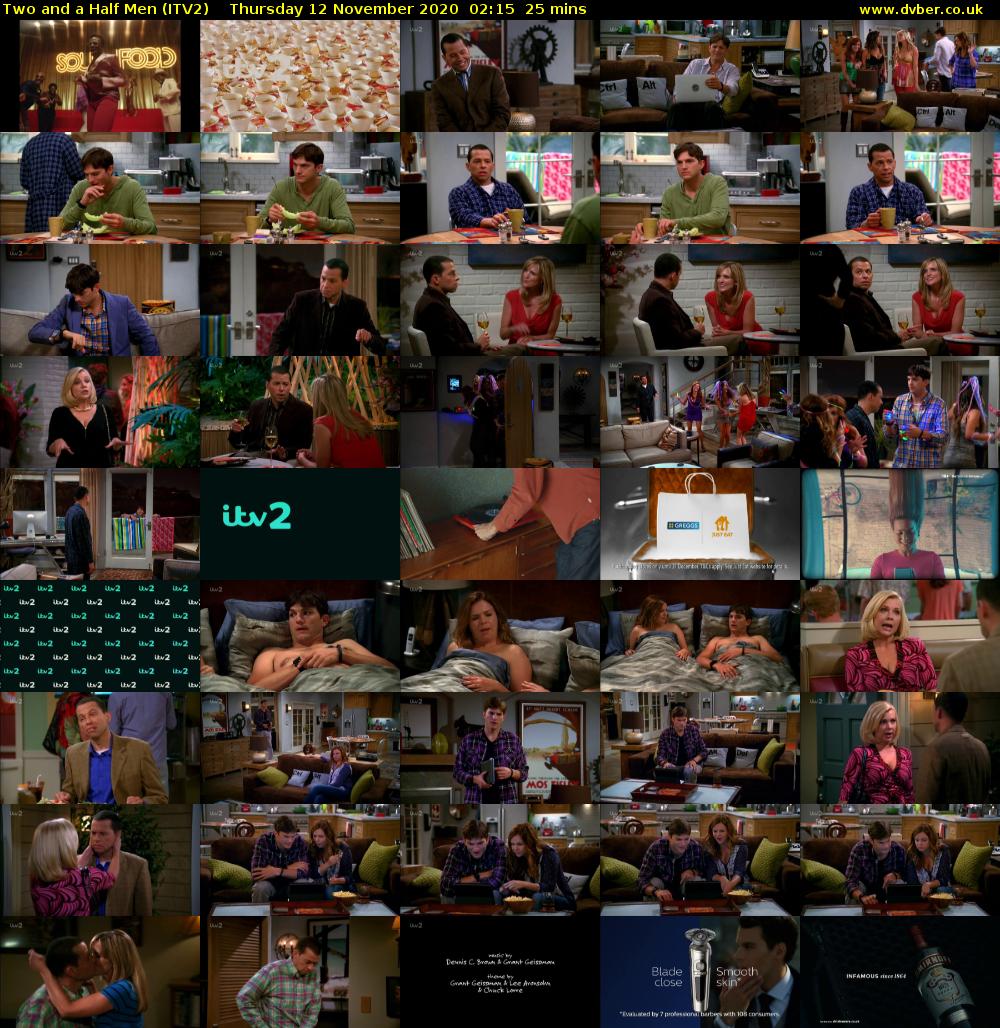 Two and a Half Men (ITV2) Thursday 12 November 2020 02:15 - 02:40