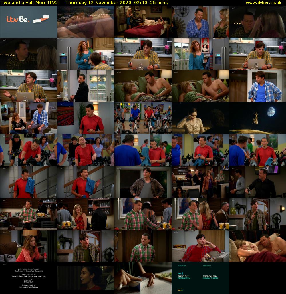 Two and a Half Men (ITV2) Thursday 12 November 2020 02:40 - 03:05