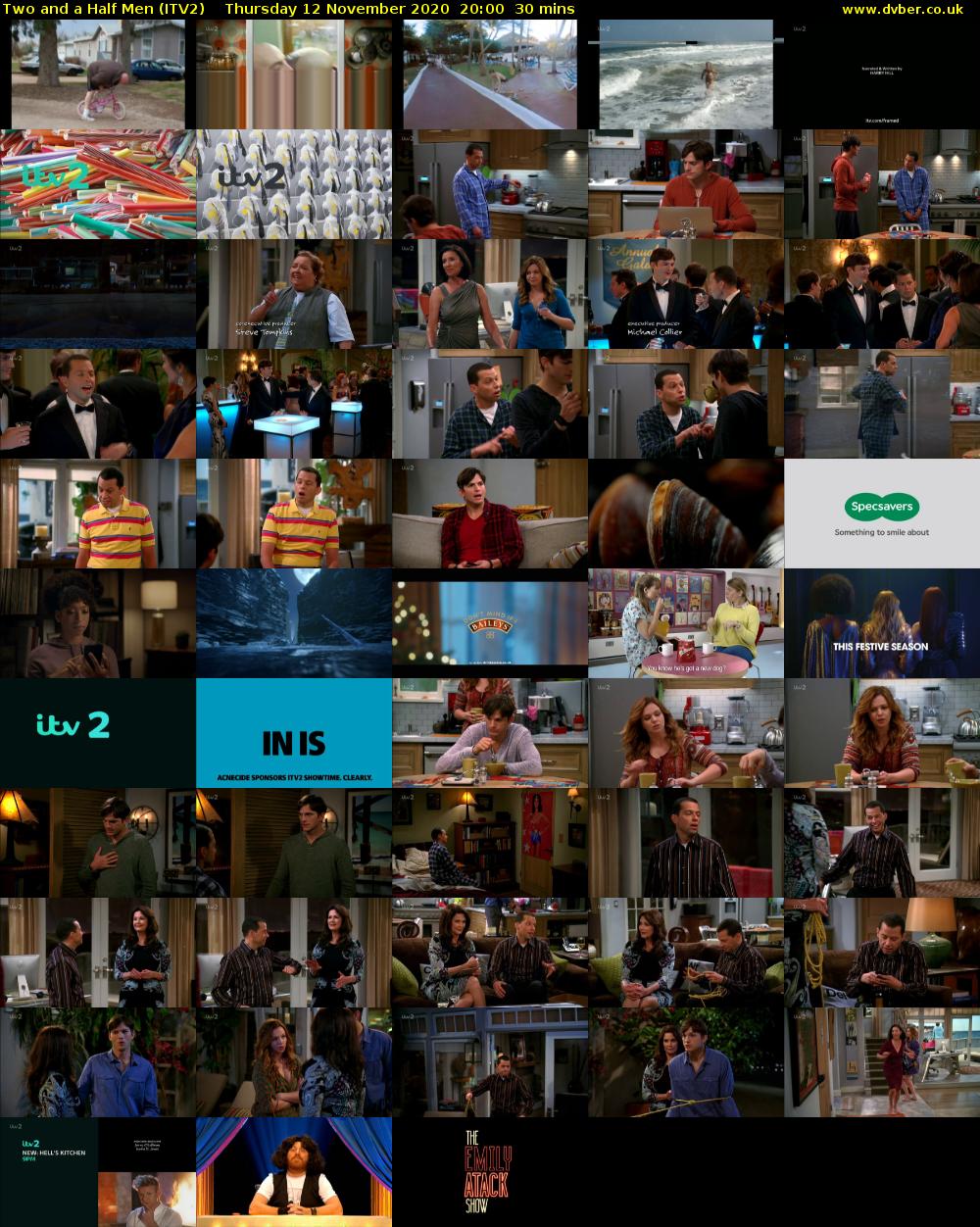 Two and a Half Men (ITV2) Thursday 12 November 2020 20:00 - 20:30