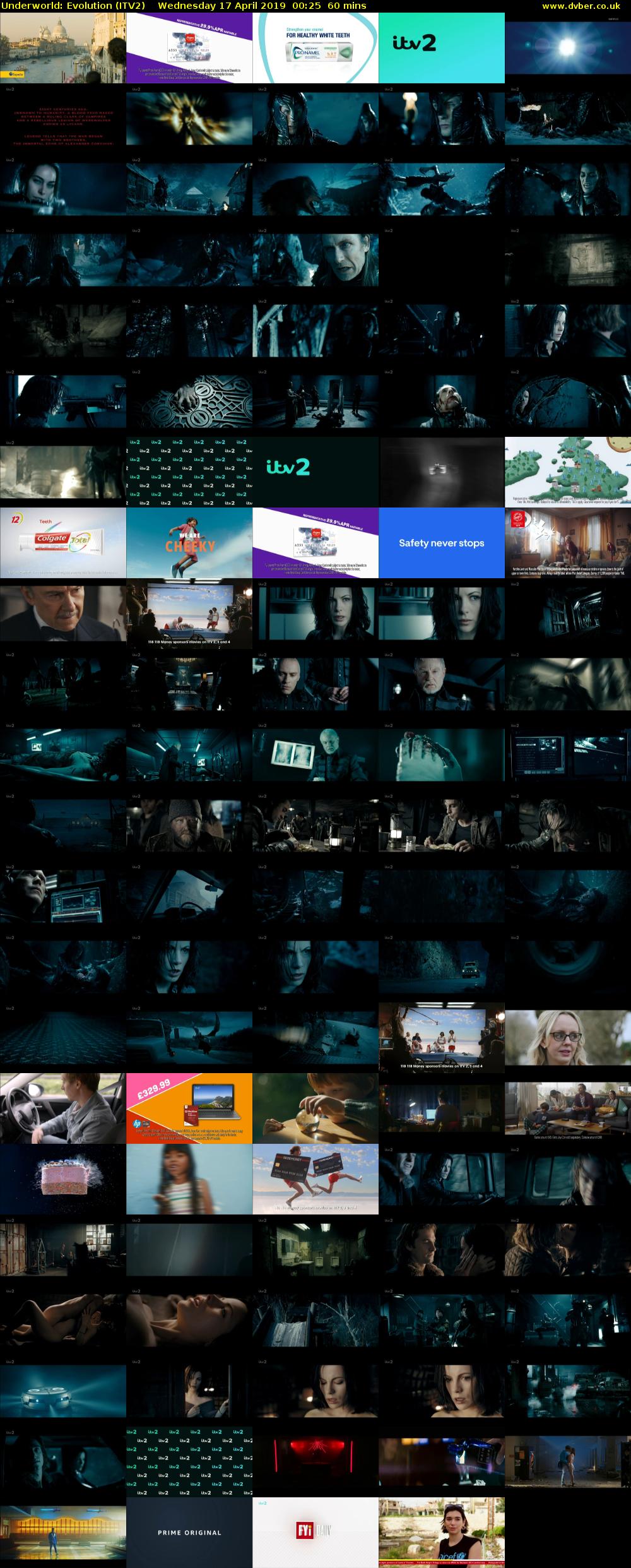 Underworld: Evolution (ITV2) Wednesday 17 April 2019 00:25 - 01:25
