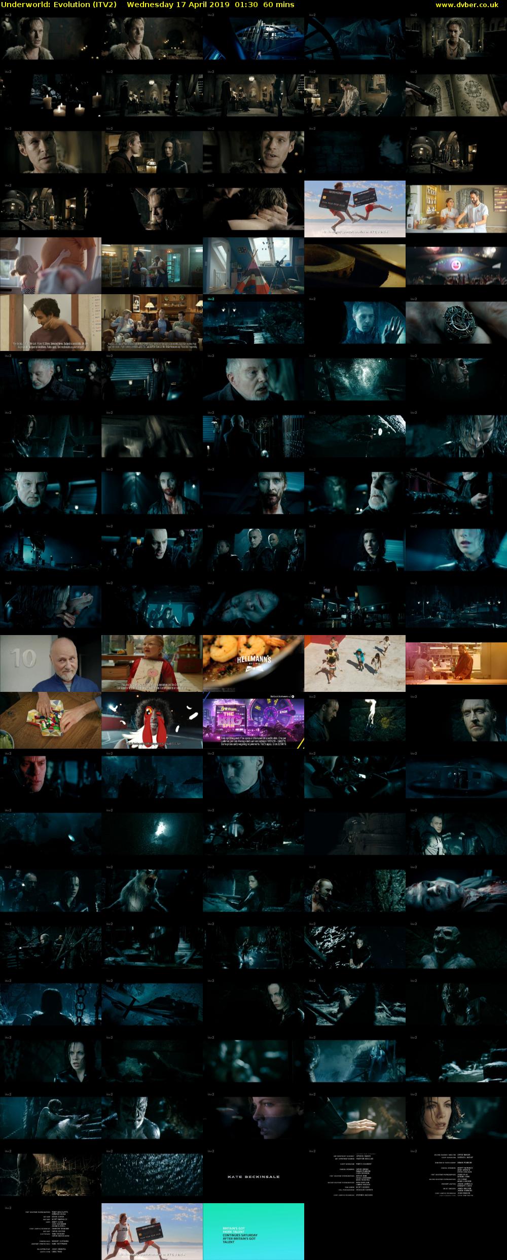 Underworld: Evolution (ITV2) Wednesday 17 April 2019 01:30 - 02:30